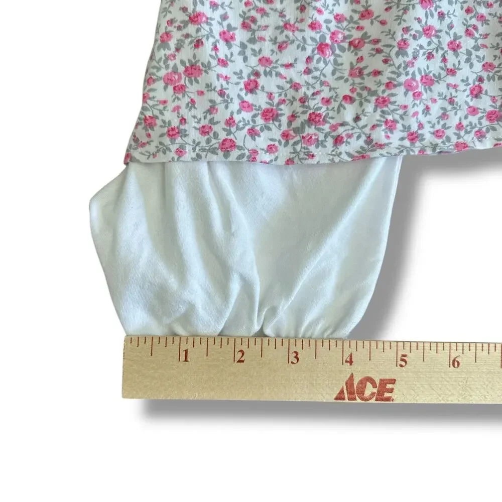Émile et Rose Baby Girl 2-in-1 Romper Dress Outfit 3M Pink Floral Cotton‎ Blend